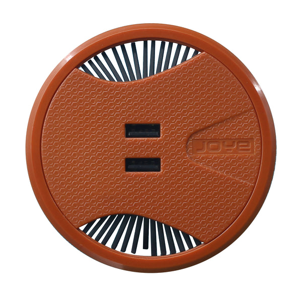 Surface Mount Grommet with Operable Wire Holder Lid & Twin USB Ports (OEXH719)